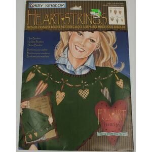 Daisy Kingdom Grapevine Swag Iron On Transfer Border Motif Heart String Folk Art